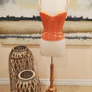 STYLISH AND VERSATILE BRIGHT ORANGE BUSTIER